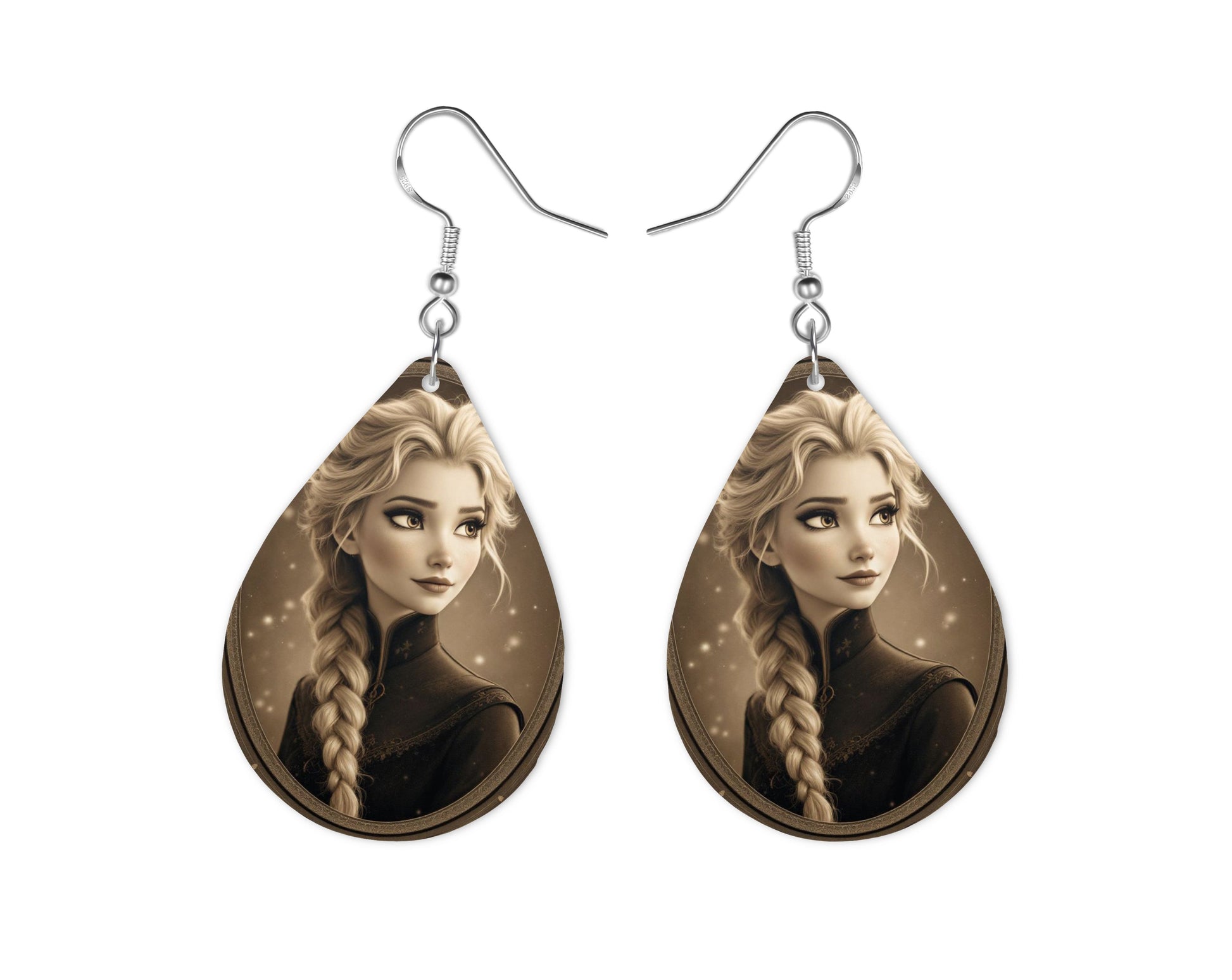 Elsa - Personnalisation | Vintage Personnalisation Disney Shop | Anylem Beauty Boucle d’oreilles 
