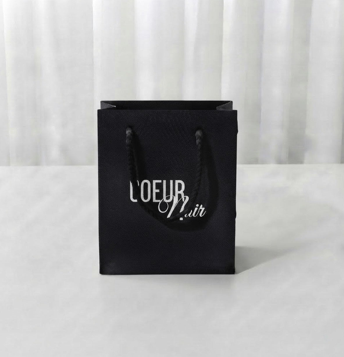 Sac Cadeau - Noir 11x12cm