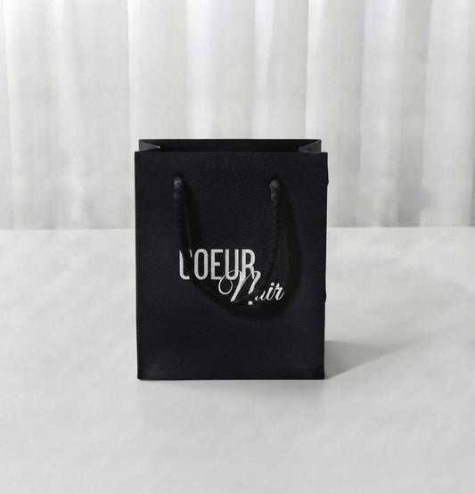 Sac Cadeau - Noir 11x12cm