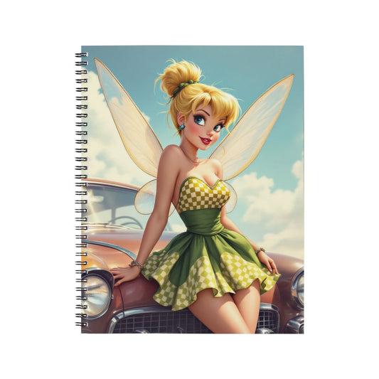 Fée Clochette - Carnet spirale A5 | Rockabilly Carnets et bloc-notes Disney Shop | Anylem Beauty 