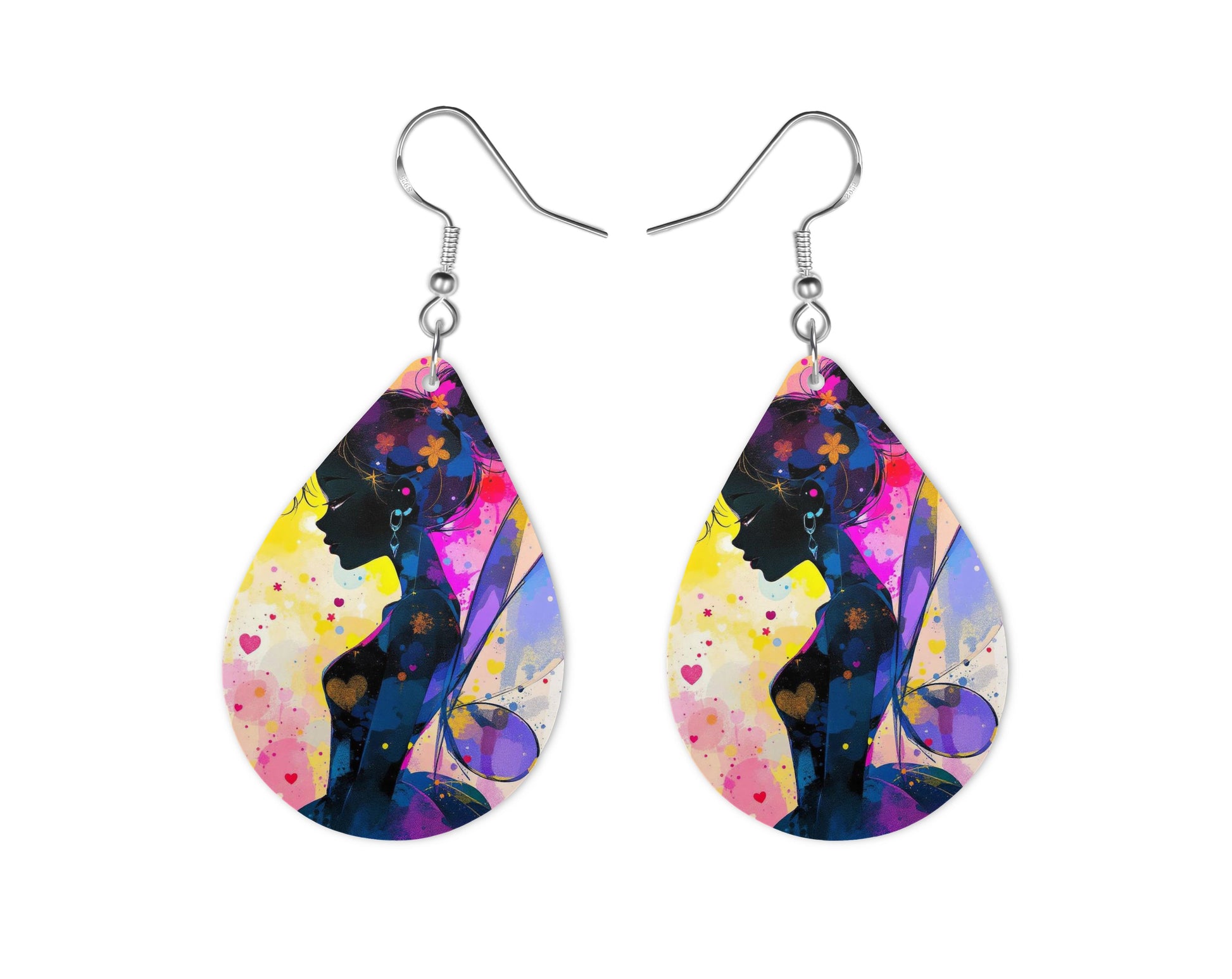 Fée Clochette - Personnalisation | Aquarelle Personnalisation Disney Shop | Anylem Beauty Boucle d’oreilles 