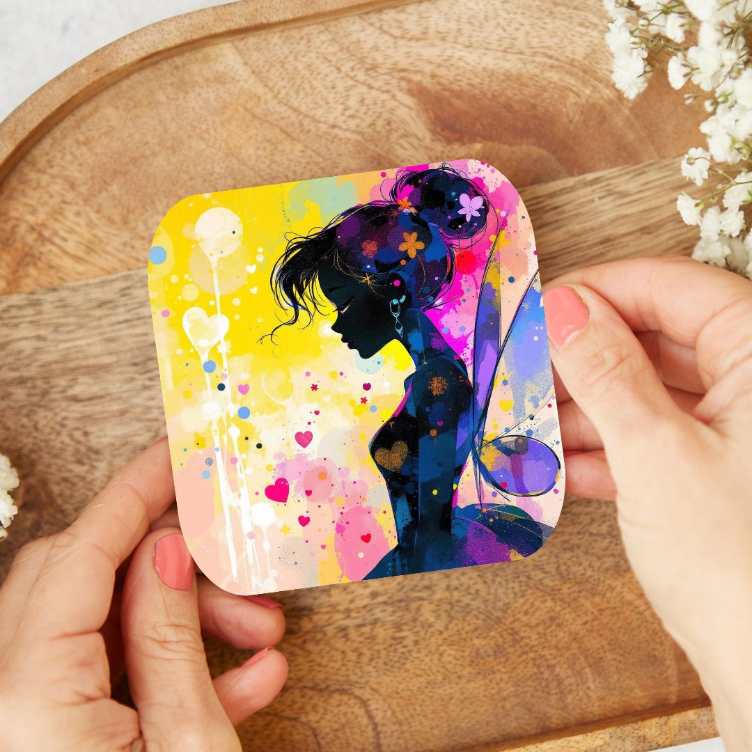 Fée Clochette - Personnalisation | Aquarelle Personnalisation Disney Shop | Anylem Beauty Dessous de verres 