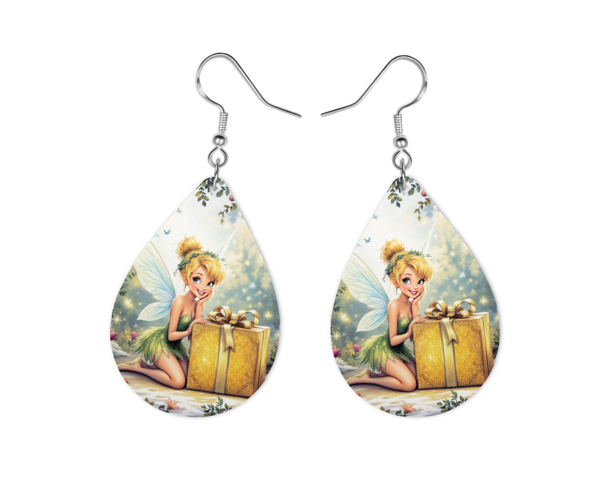 Fée Clochette - Personnalisation | Cadeau Personnalisation Disney Shop | Anylem Beauty Boucle d’oreilles 