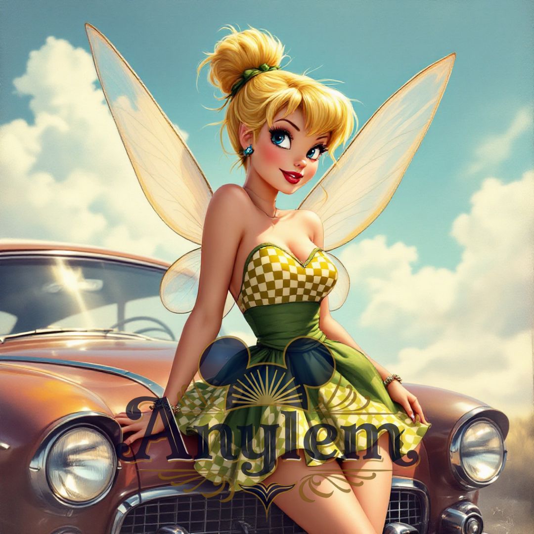 Fée Clochette - Personnalisation | Rockabilly Personnalisation Disney Shop | Anylem Beauty 