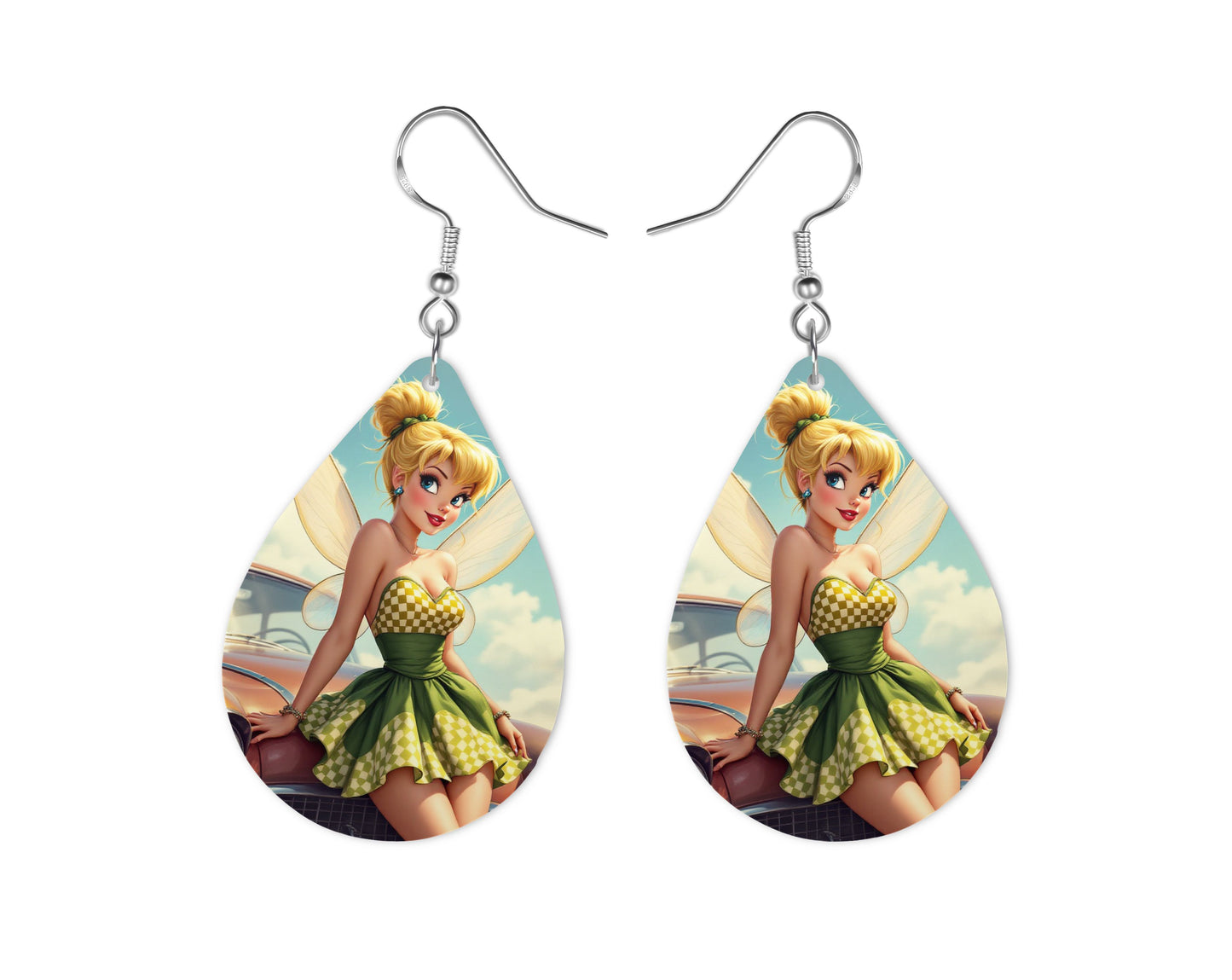 Fée Clochette - Personnalisation | Rockabilly Personnalisation Disney Shop | Anylem Beauty Boucle d’oreilles 
