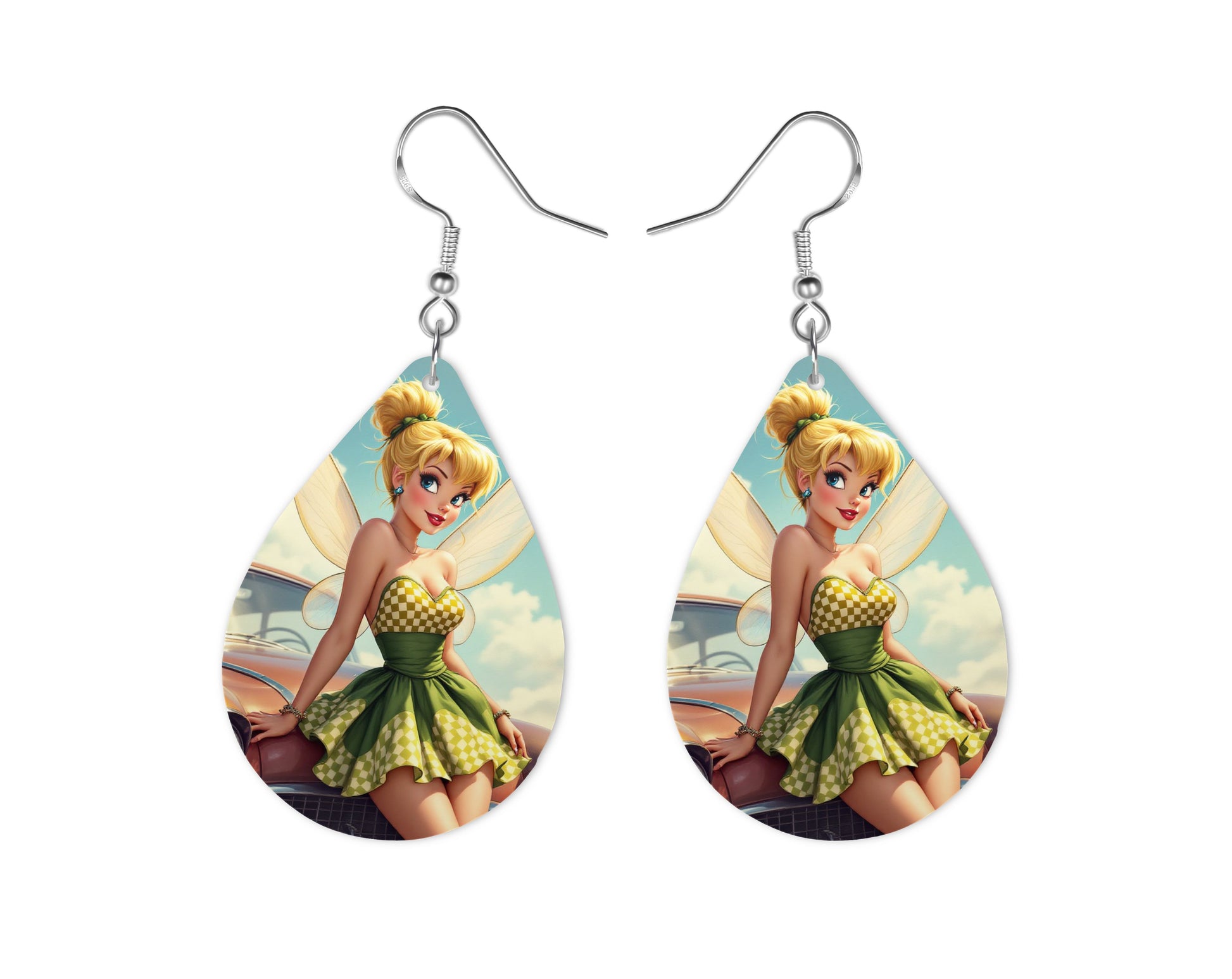 Fée Clochette - Personnalisation | Rockabilly Personnalisation Disney Shop | Anylem Beauty Boucle d’oreilles 