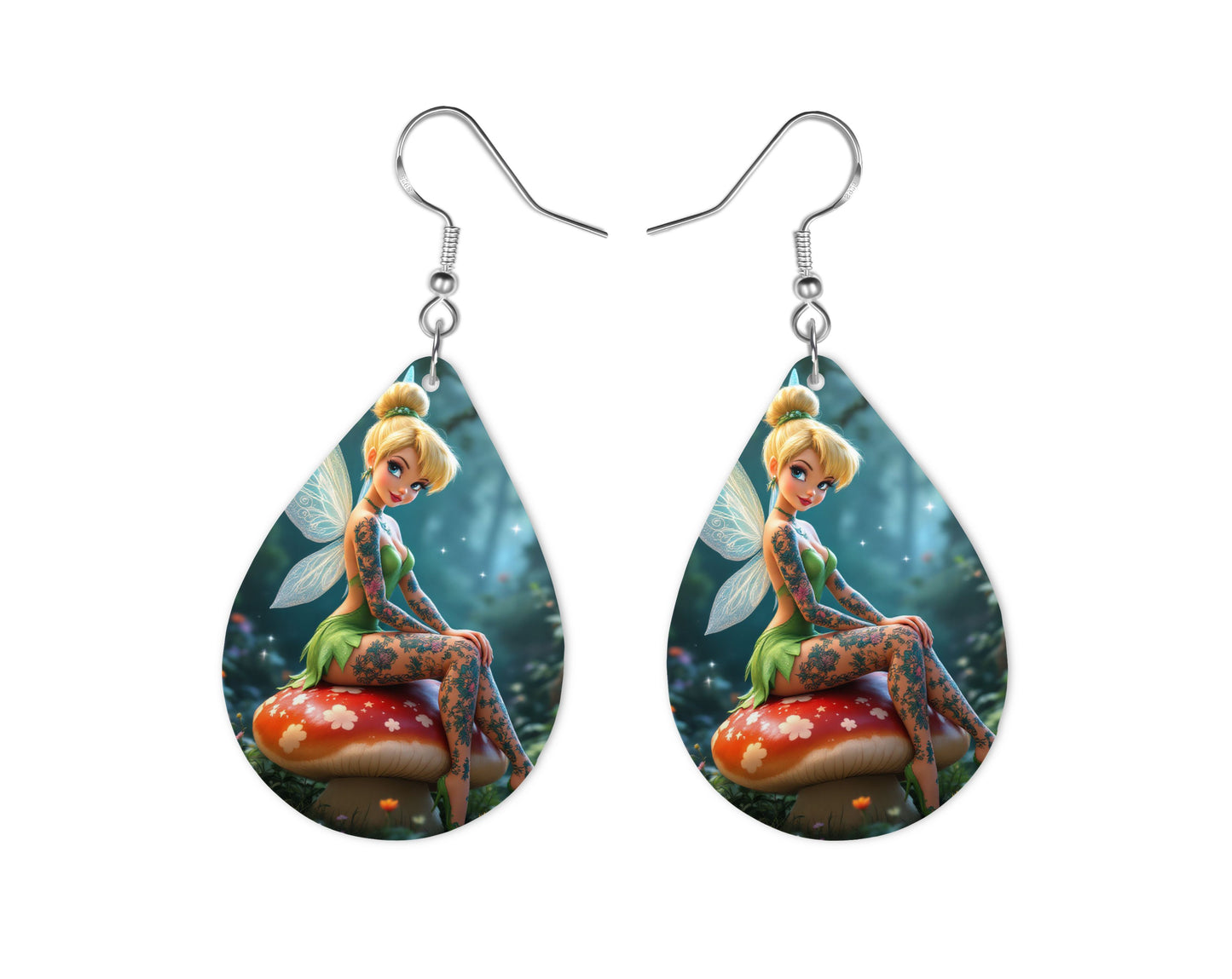 Fée Clochette - Personnalisation | Tatouages Personnalisation Disney Shop | Anylem Beauty Boucle d’oreilles 