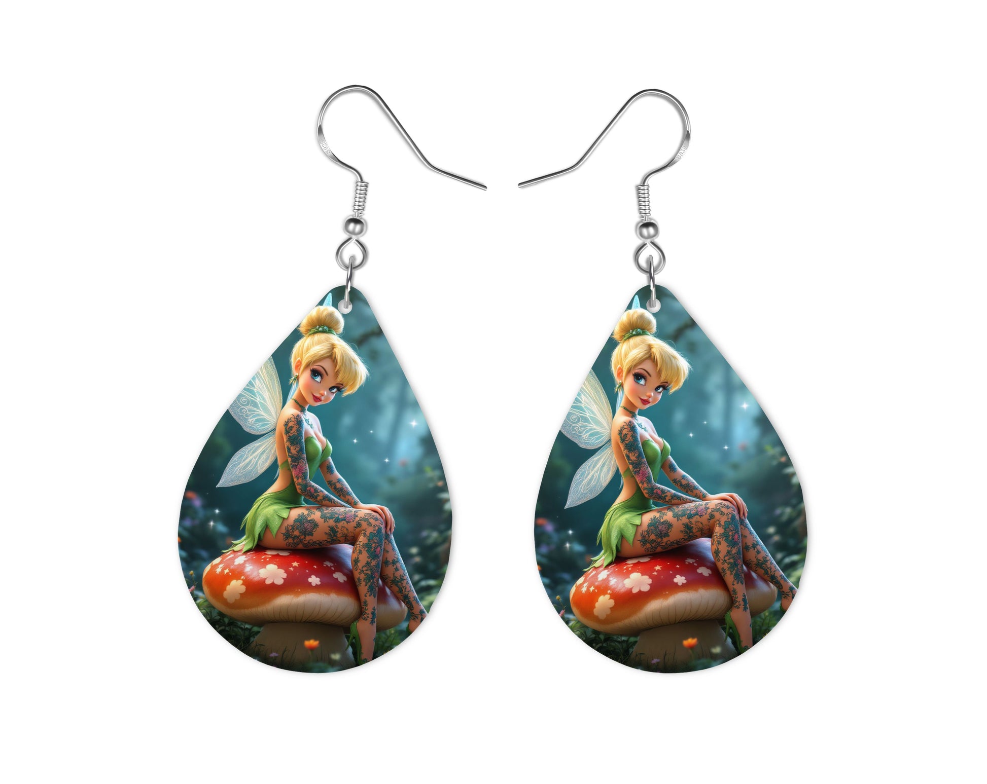 Fée Clochette - Personnalisation | Tatouages Personnalisation Disney Shop | Anylem Beauty Boucle d’oreilles 
