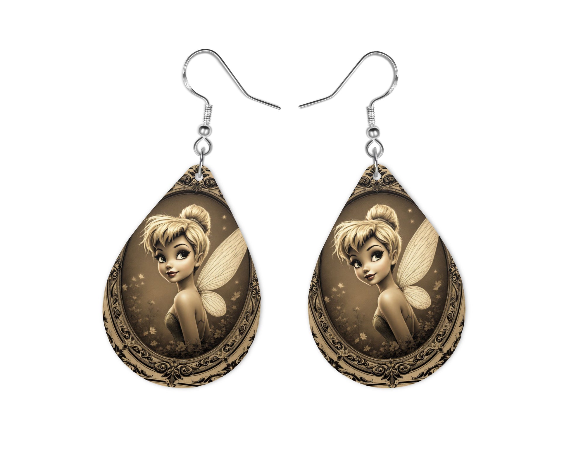 Fée Clochette - Personnalisation | Vintage Personnalisation Disney Shop | Anylem Beauty Boucle d’oreilles 