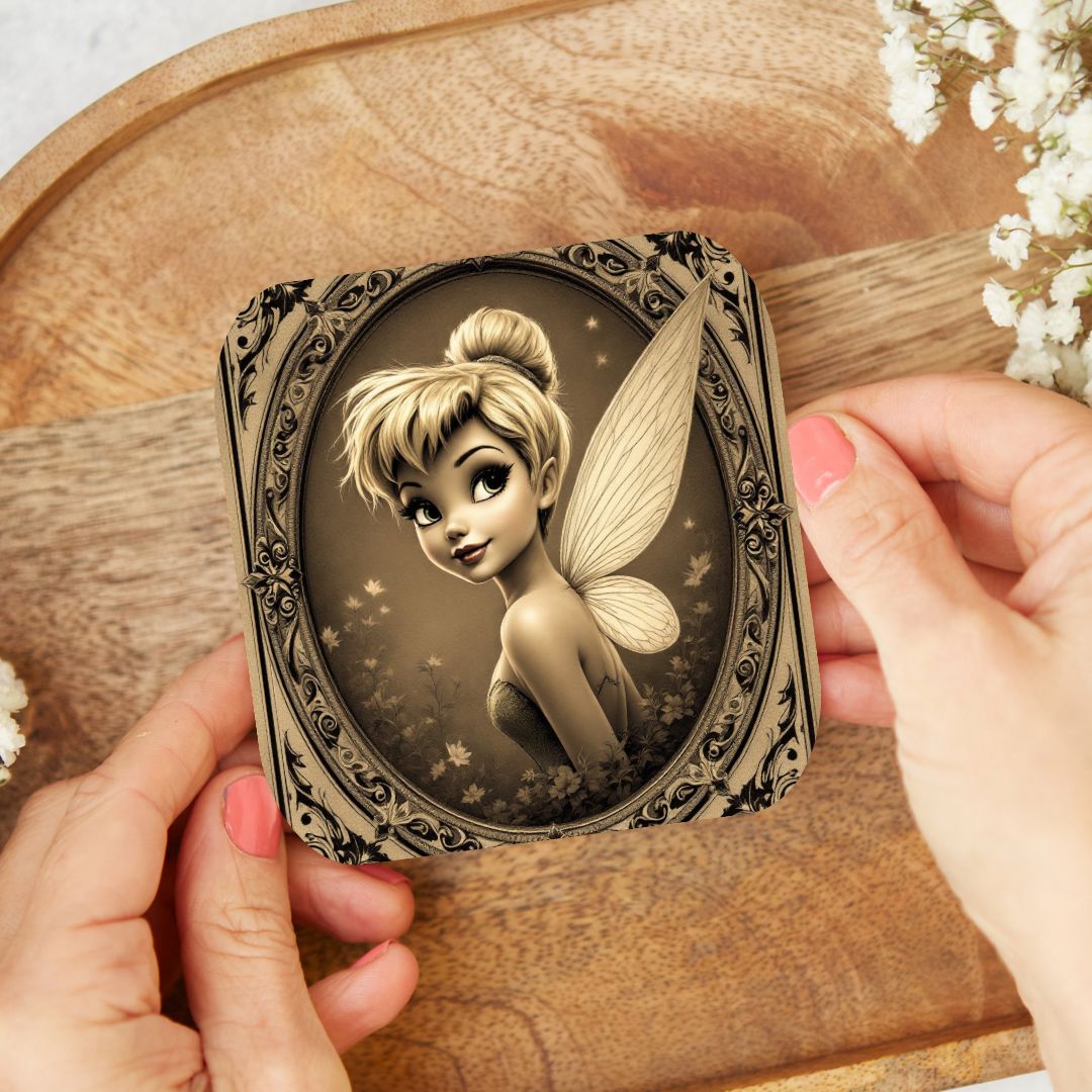 Fée Clochette - Personnalisation | Vintage Personnalisation Disney Shop | Anylem Beauty Dessous de verres 