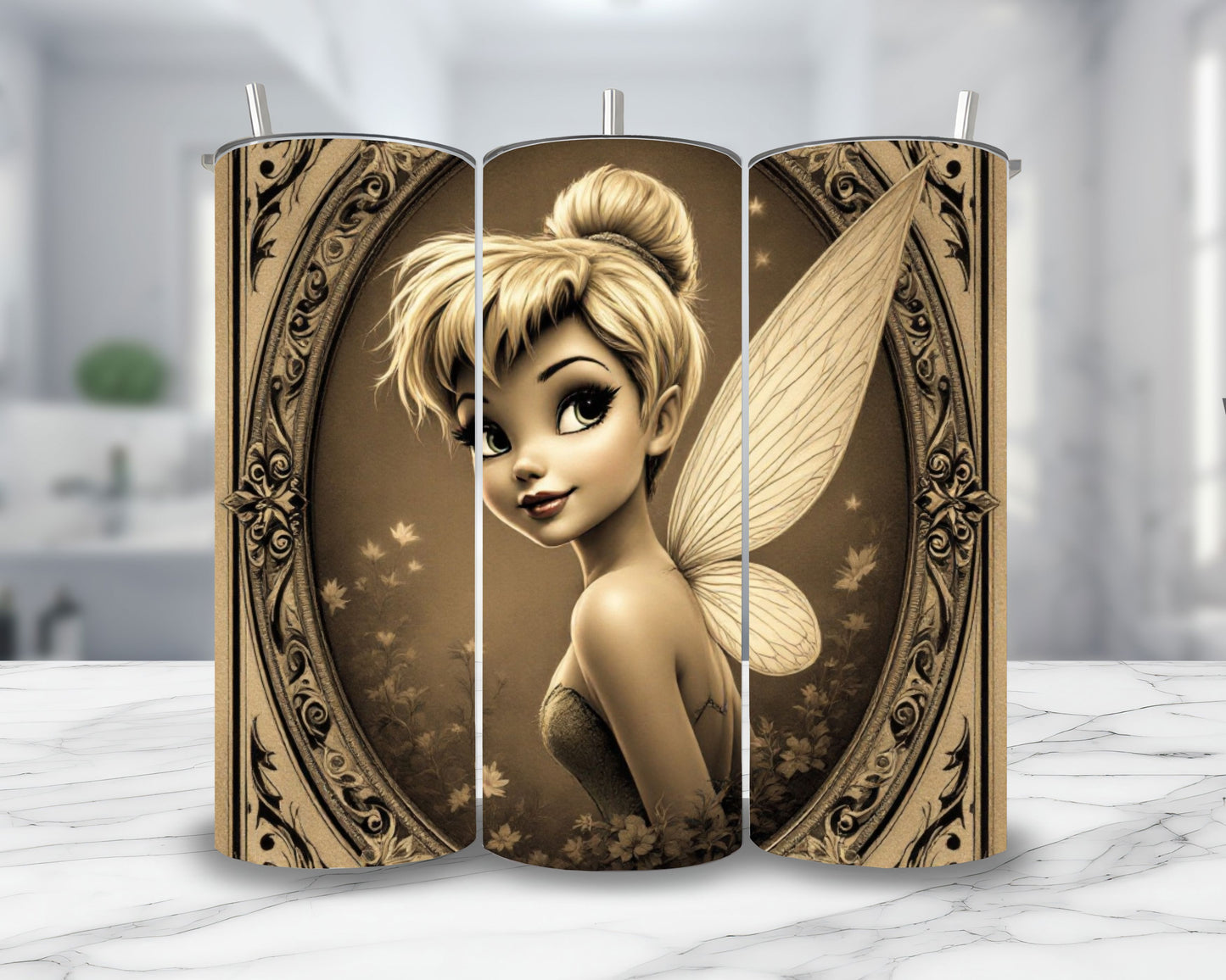 Fée Clochette - Personnalisation | Vintage Personnalisation Disney Shop | Anylem Beauty Thermos 570ml 