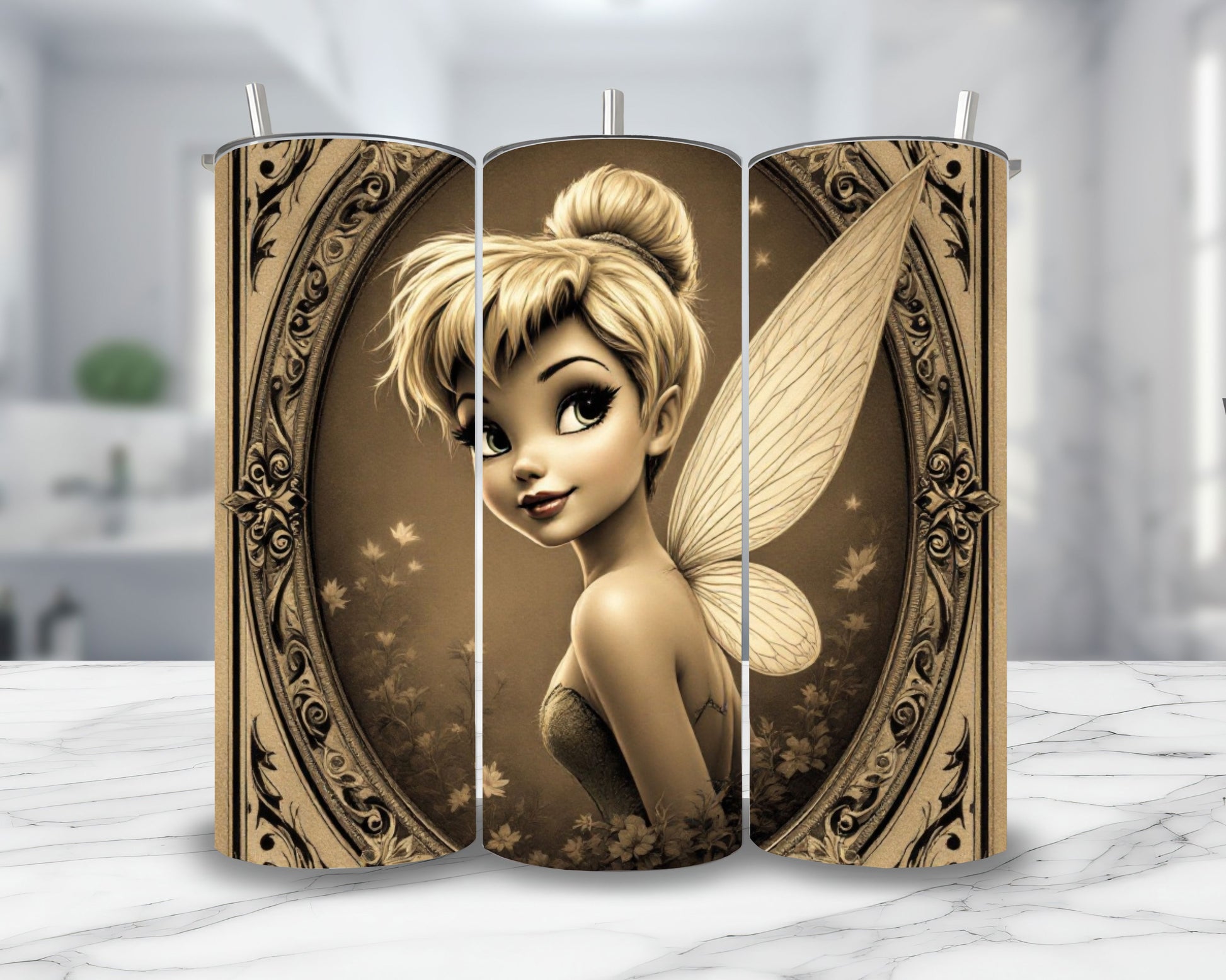 Fée Clochette - Personnalisation | Vintage Personnalisation Disney Shop | Anylem Beauty Thermos 570ml 