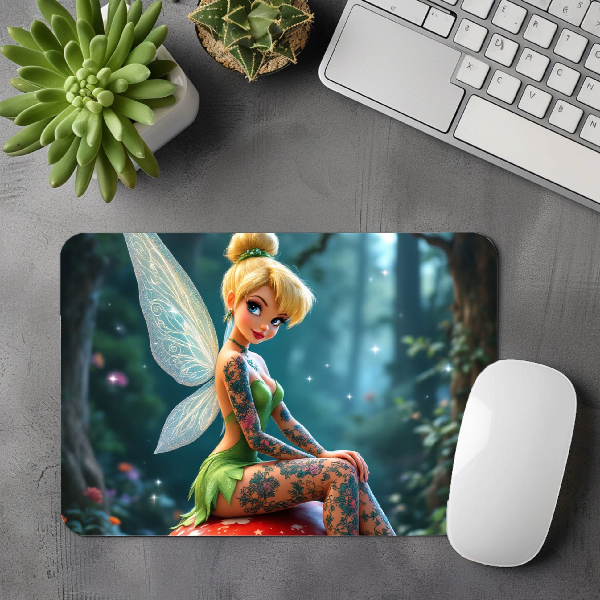 Fée Clochette - Tapis de souris | Tatouages Tapis de souris Disney Shop | Anylem Beauty 