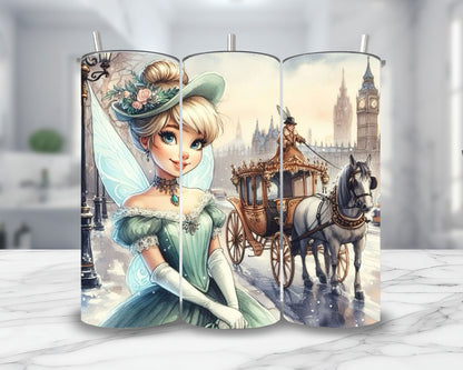 Fée Clochette - Thermos en acier inoxydable 600ml | Années 20 Thermos inoxydable Disney Shop | Anylem Beauty 