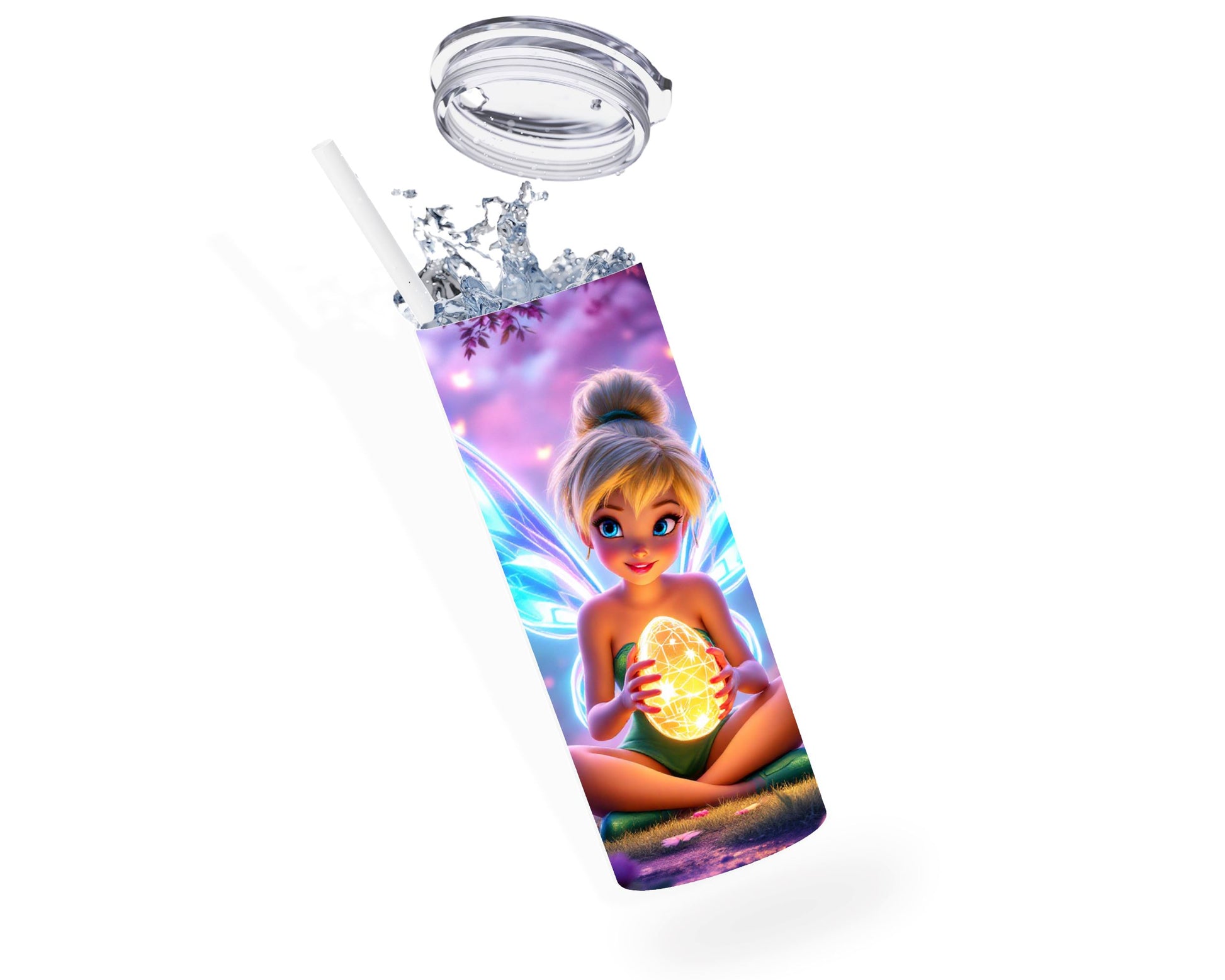 Fée Clochette - Thermos en acier inoxydable 600ml | Pâques Thermos inoxydable Disney Shop | Anylem Beauty 