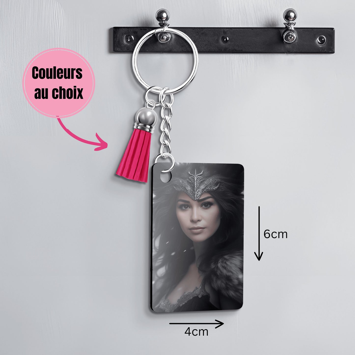 IA - Thème "Louve" Personnalisation IA Anylem Beauty Porte Clé 