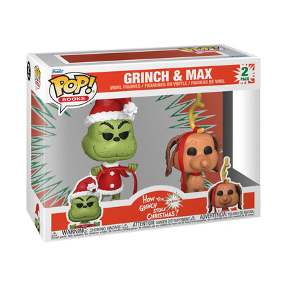 Grinch - Figurines POP de Noel | Duo Grinch & Max Figurines POP ID9 