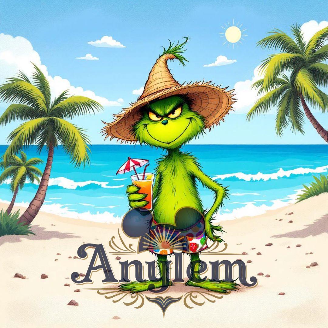 Grinch - Personnalisation | Plage Personnalisation Disney Shop | Anylem Beauty 