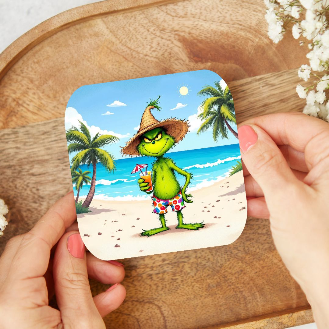 Grinch - Personnalisation | Plage Personnalisation Disney Shop | Anylem Beauty Dessous de verres 