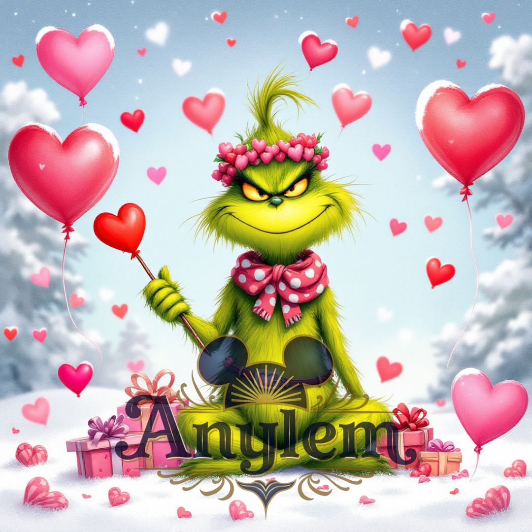 Grinch - Personnalisation | St Valentin Personnalisation Disney Shop | Anylem Beauty 