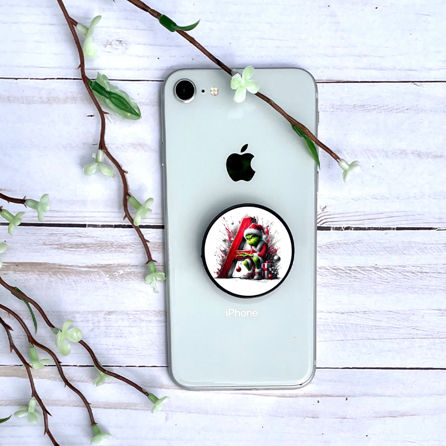 Grinch - Phone Grip | Lettrage Phone Grip Disney Shop | Anylem Beauty A 