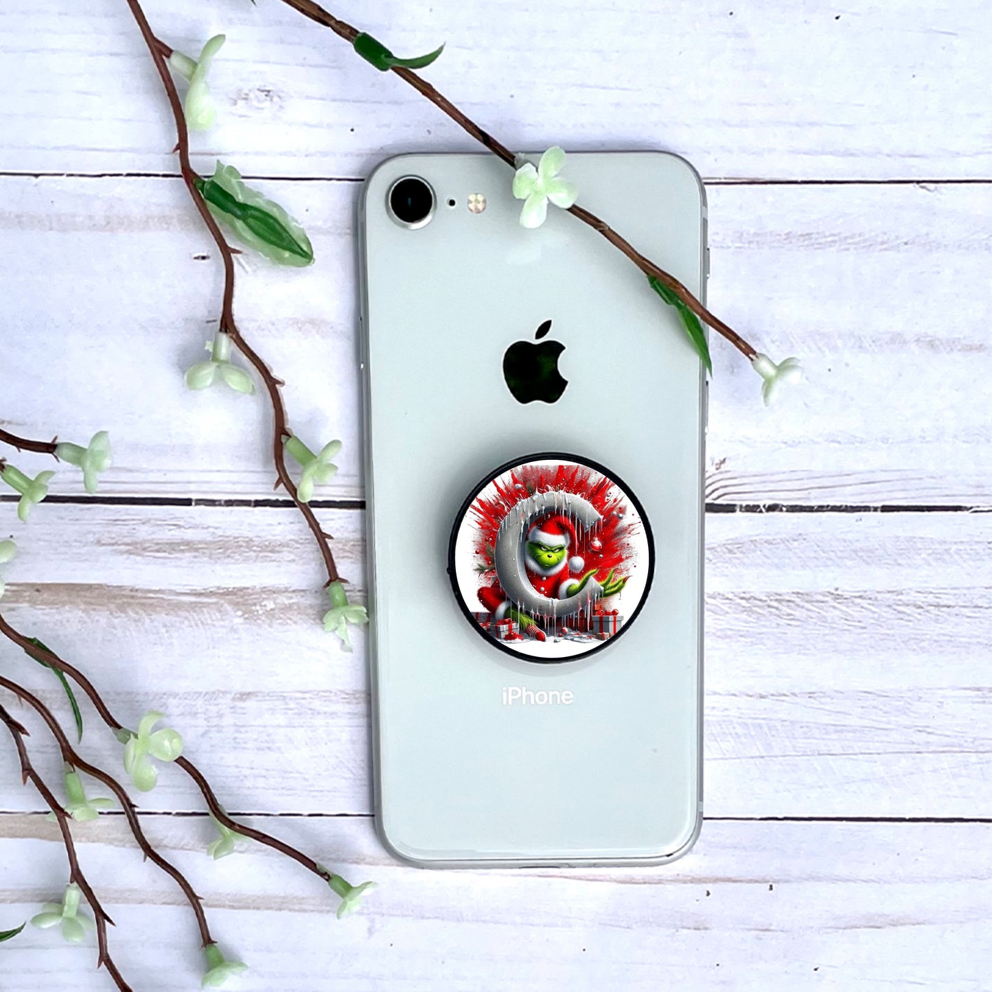 Grinch - Phone Grip | Lettrage Phone Grip Disney Shop | Anylem Beauty C 