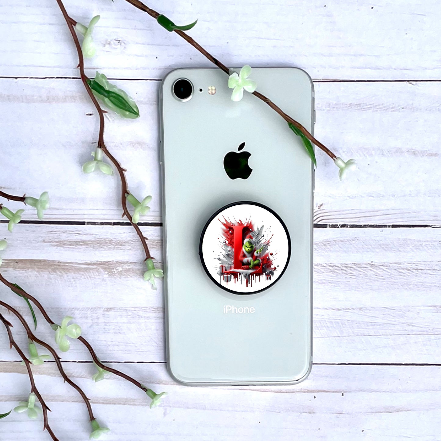 Grinch - Phone Grip | Lettrage Phone Grip Disney Shop | Anylem Beauty L 