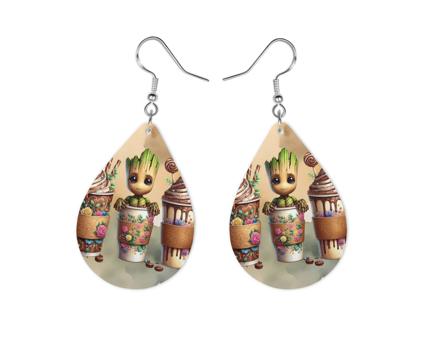 Groot - Personnalisation | Triple Milkshake Personnalisation Disney Shop | Anylem Beauty Boucle d’oreilles 