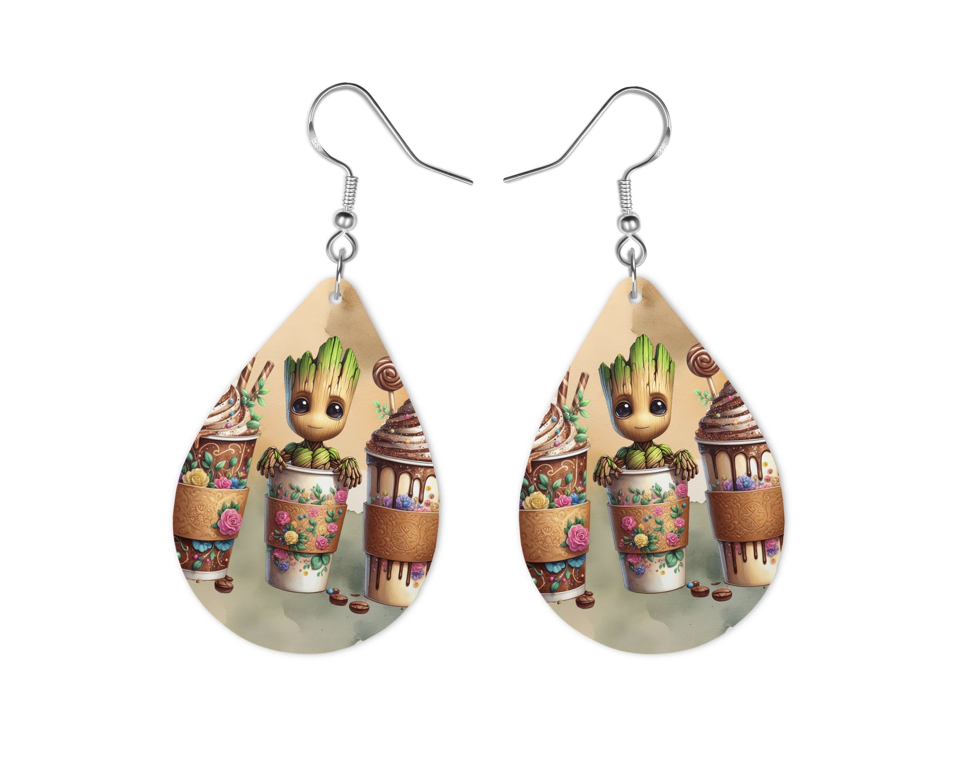 Groot - Personnalisation | Triple Milkshake Personnalisation Disney Shop | Anylem Beauty Boucle d’oreilles 