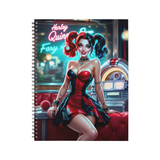 Harley Quinn - Carnet spirale A5 | Rockabilly Carnets et bloc-notes Disney Shop | Anylem Beauty 