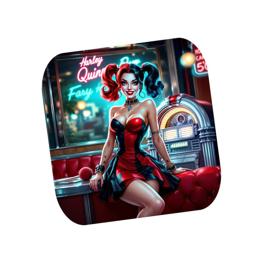 Harley Quinn - Dessous de verre | Rockabilly Dessous de verres Disney Shop | Anylem Beauty 