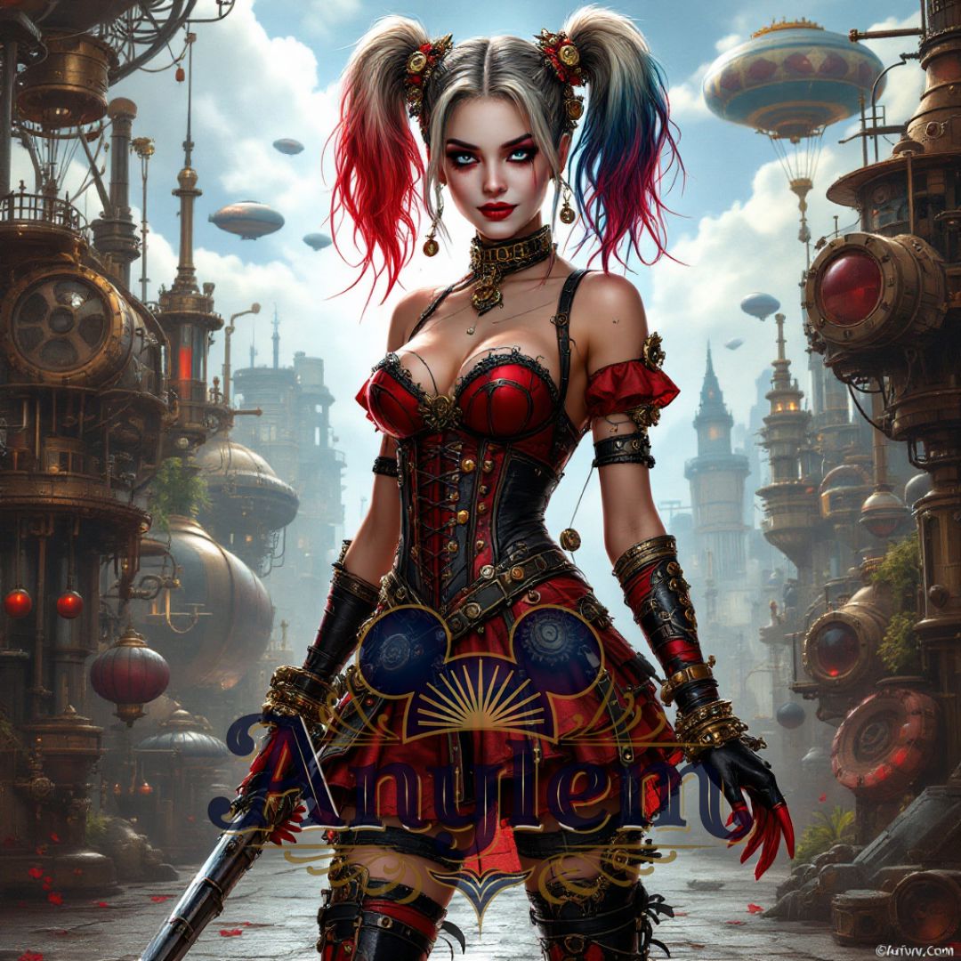 Harley Quinn - Personnalisation | Steampunk Personnalisation Disney Shop | Anylem Beauty 