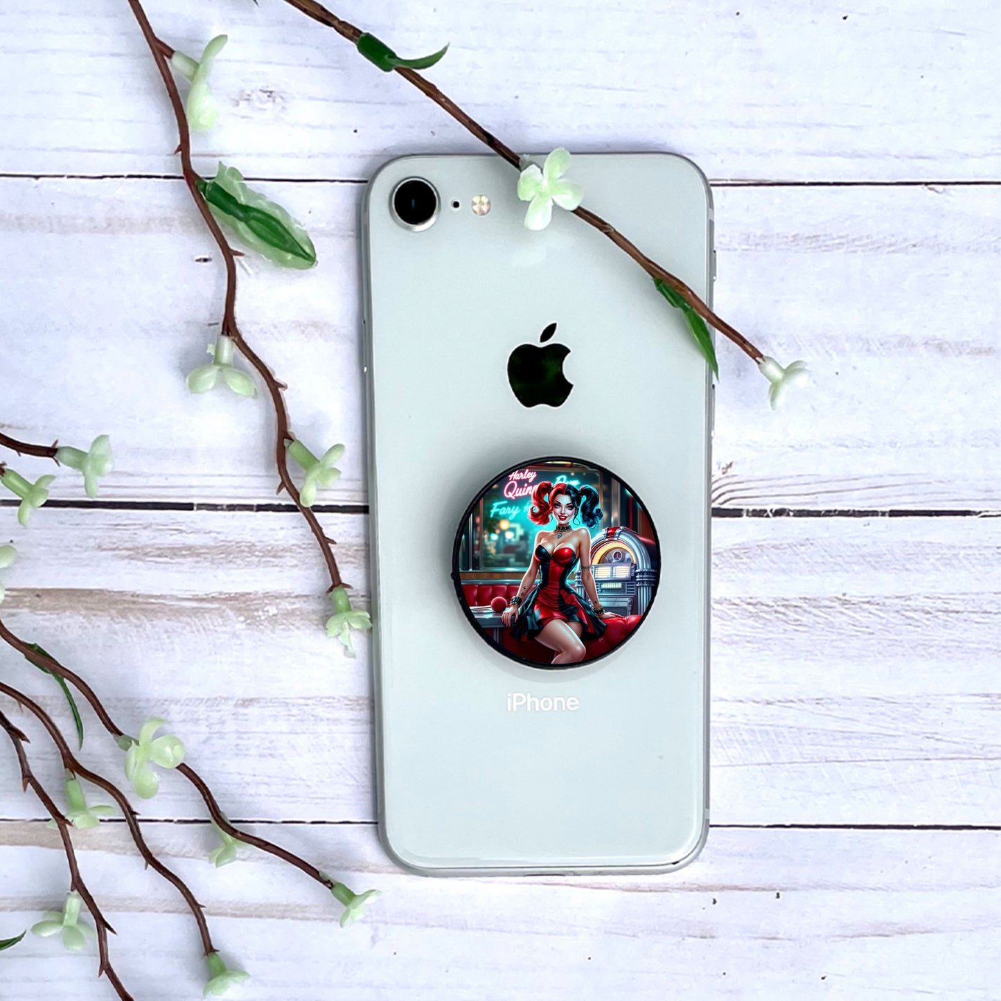 Harley Quinn - Phone Grip | Rockabilly Phone Grip Disney Shop | Anylem Beauty 