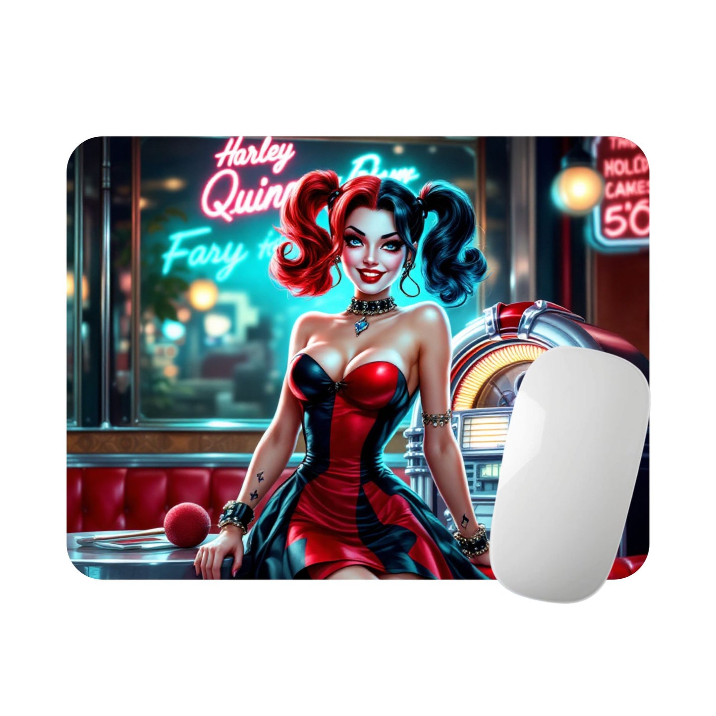 Harley Quinn - Tapis de souris | Rockabilly Tapis de souris Disney Shop | Anylem Beauty 