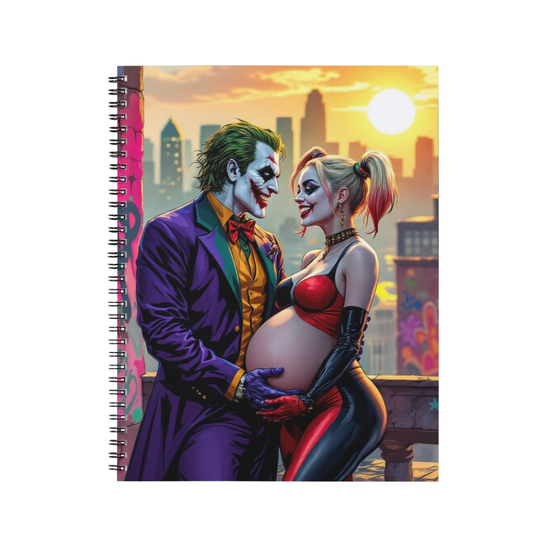 Harley Quinn x Joker - Carnet spirale A5 | Grossesse Carnets et bloc-notes Disney Shop | Anylem Beauty 