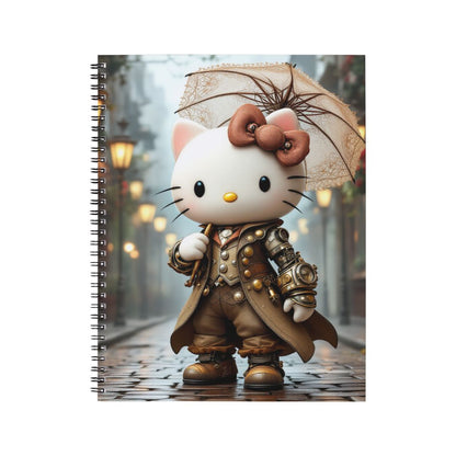 Hello Kitty - Carnet spirale A5 | Steampunk Carnets et bloc-notes Disney Shop | Anylem Beauty 