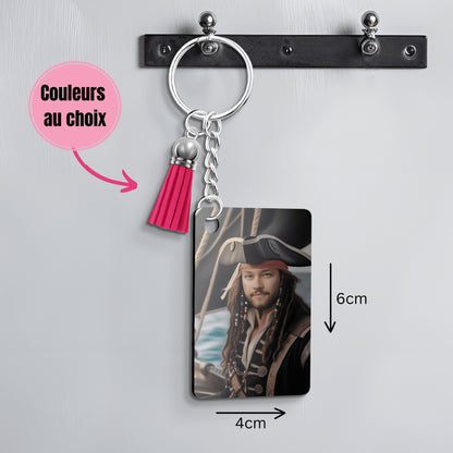 IA - Thème "Pirate" - Homme Personnalisation IA Anylem Beauty Porte Clé 