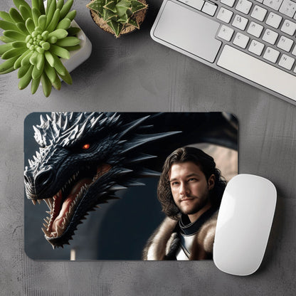 IA - Thème "Dragon" - Homme Personnalisation IA Anylem Beauty Tapis de Souris 