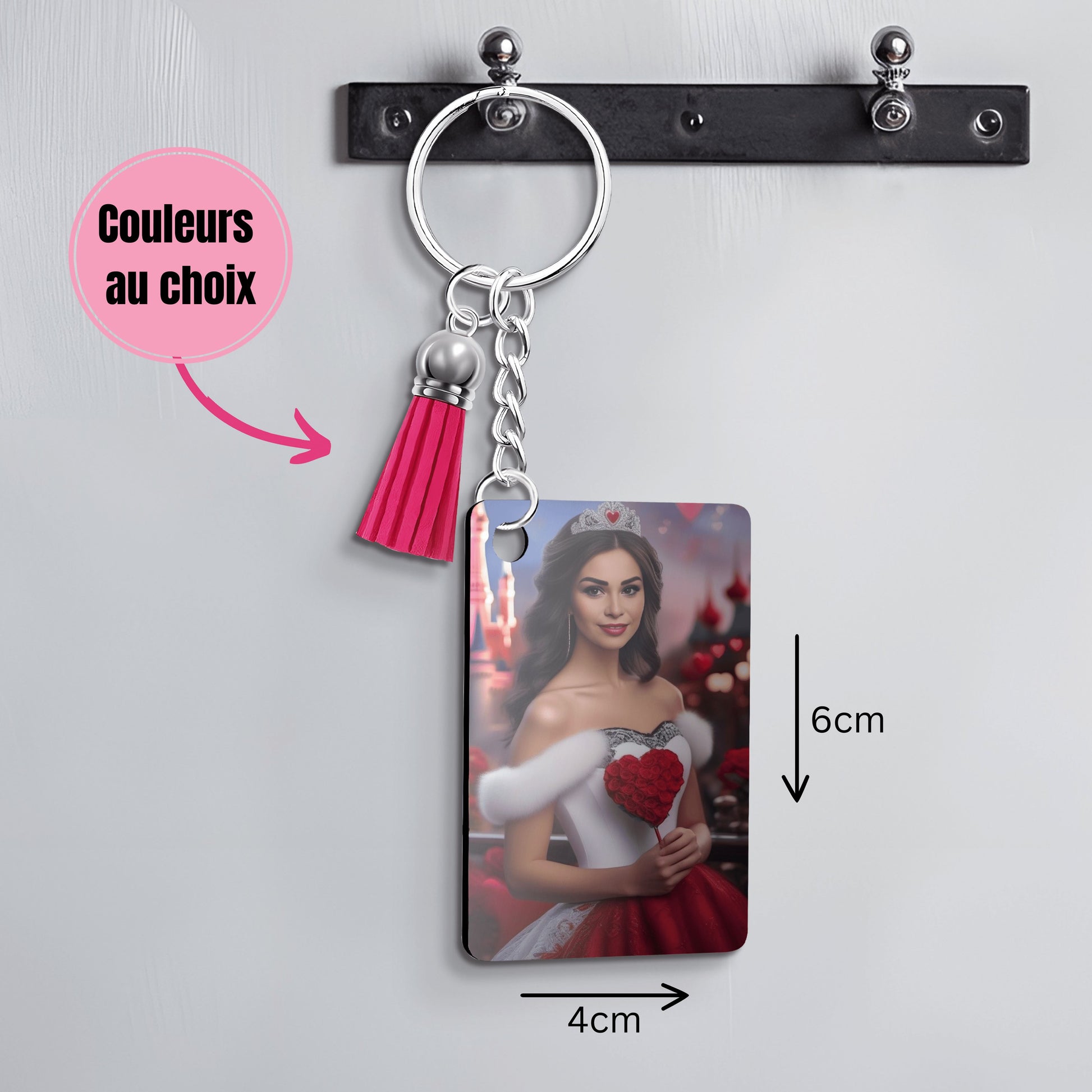 IA - Thème "Mariage de Princesse" Personnalisation IA Anylem Beauty Porte Clé 