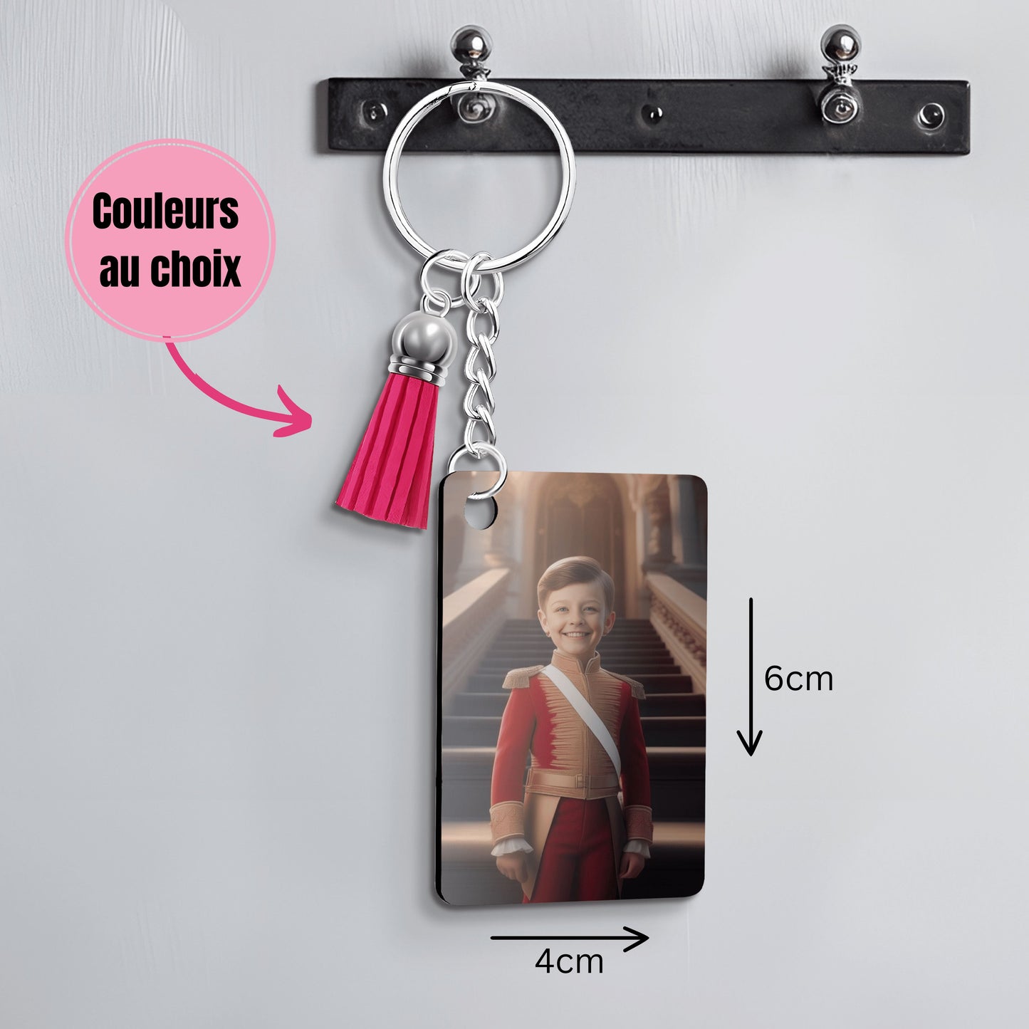 IA - Thème "Prince" - Petit Garçon Personnalisation IA Anylem Beauty Porte Clé 