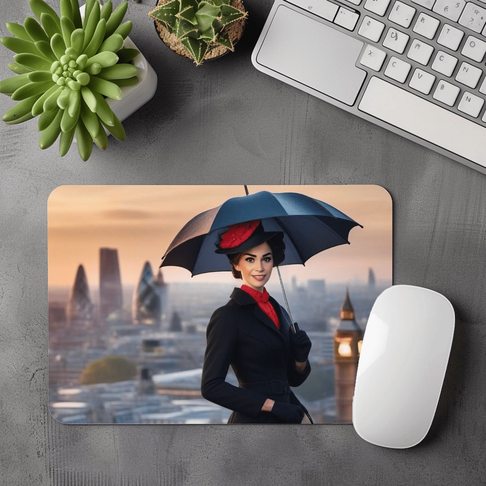 IA - Thème "Umbrella" Tirage Photo Anylem Beauty Tapis de Souris 