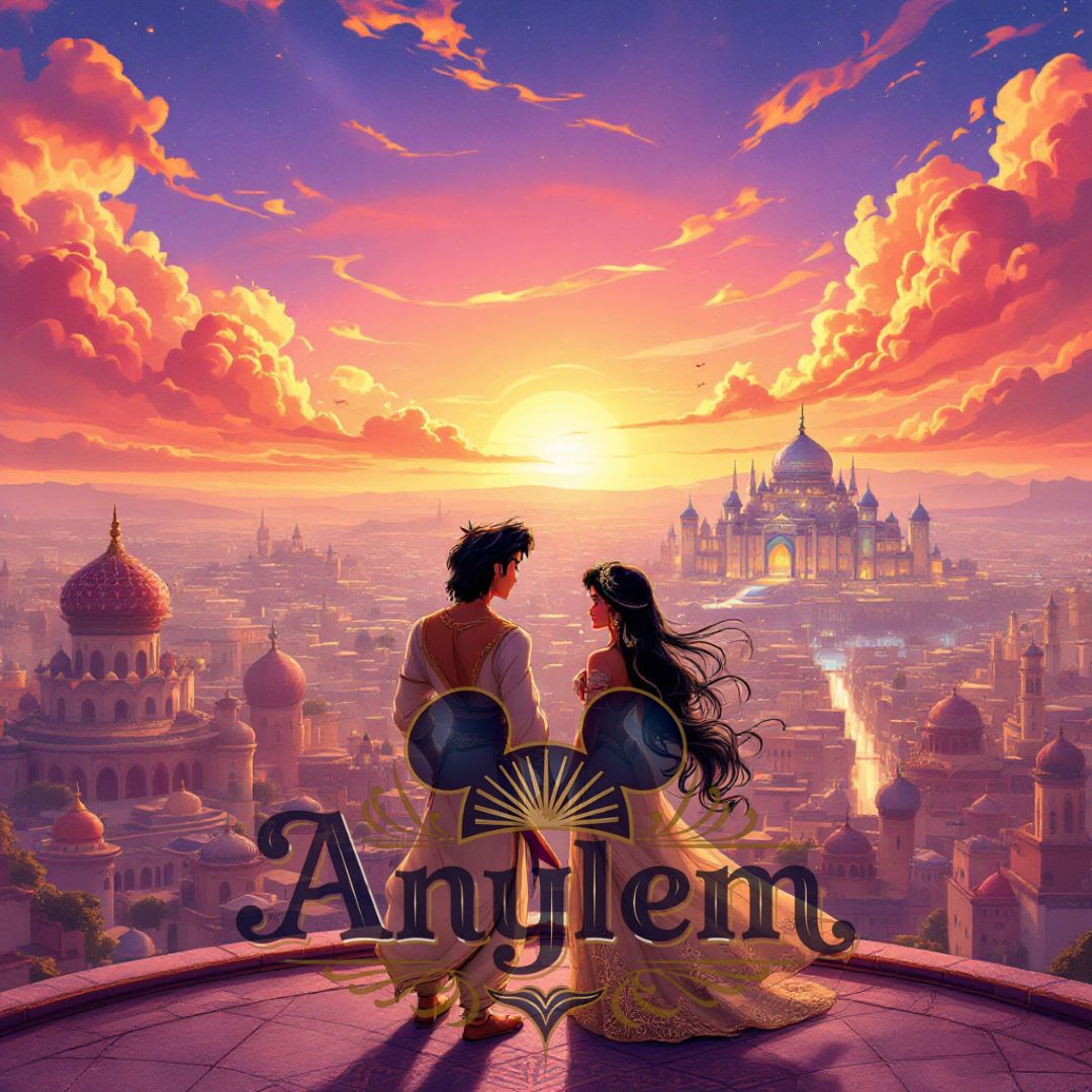 Jasmine & Aladdin - Personnalisation | Couché de soleil Personnalisation Disney Shop | Anylem Beauty 