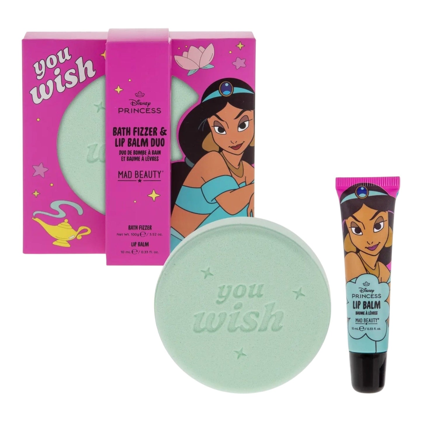 Jasmine - Bombe de bain et stick de soins pour lèvres Bombes de Bain Disney Shop | Anylem Beauty 