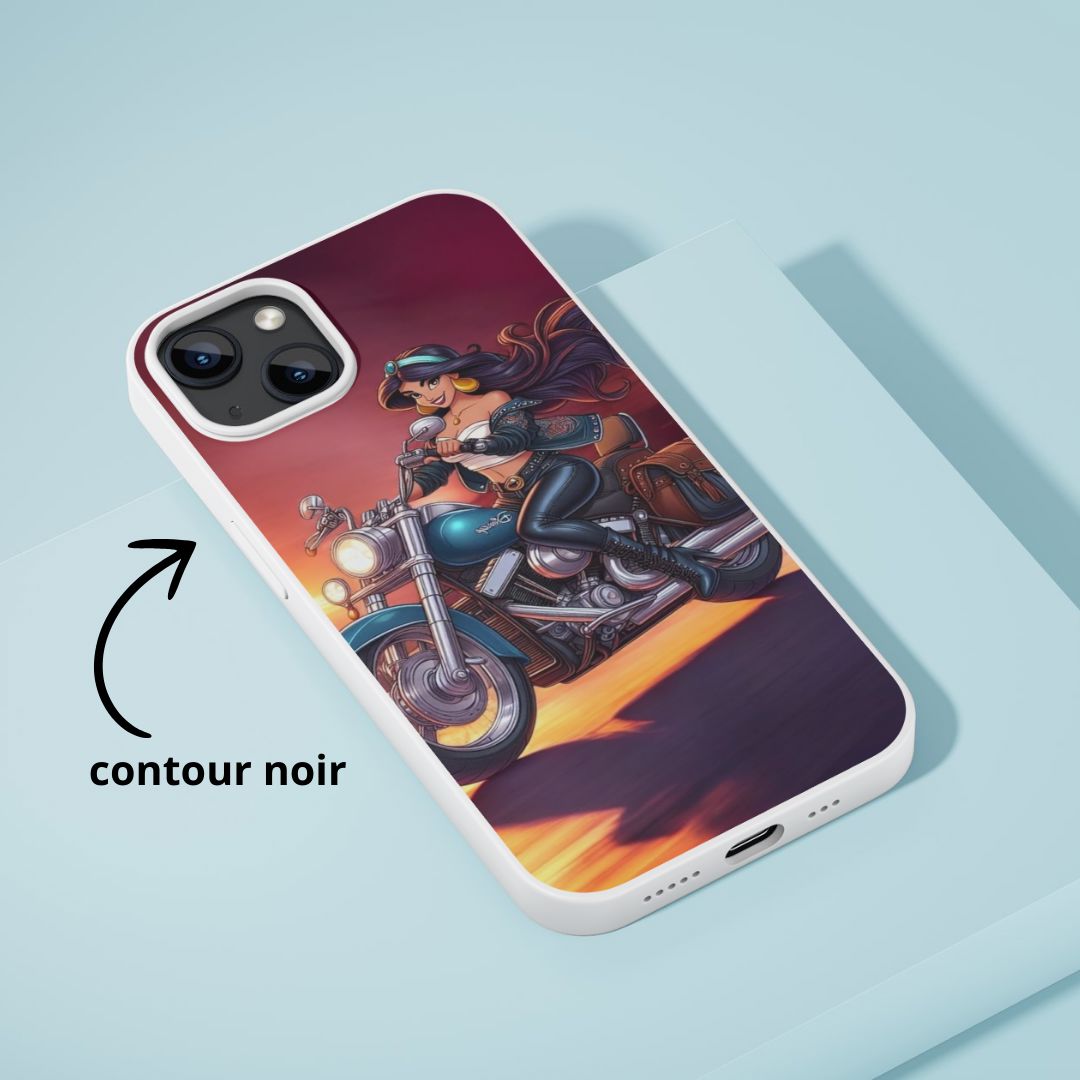 Jasmine - Coque de téléphone | Biker Coque de téléphone Disney Shop | Anylem Beauty 