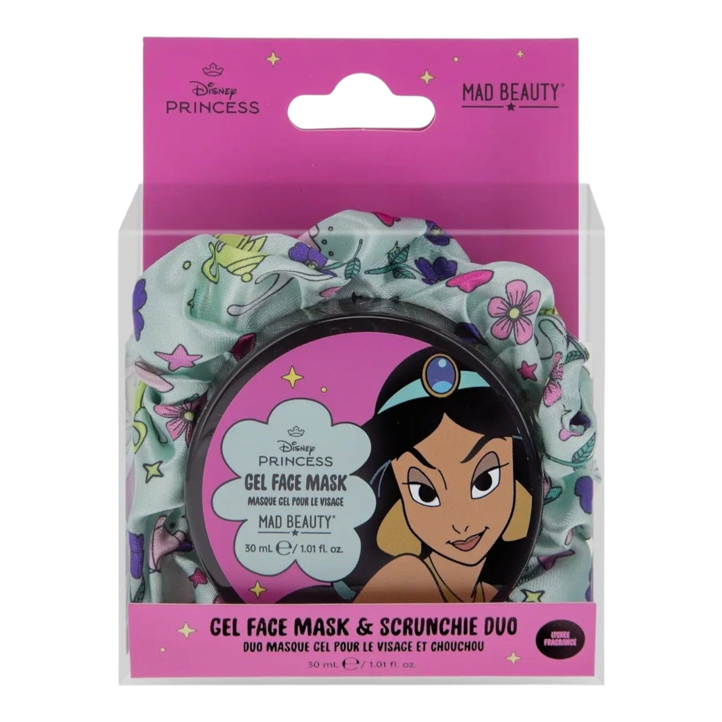 Jasmine - LOT Masque gel visage + chouchou + crème mains Coffret soins Disney Shop | Anylem Beauty 