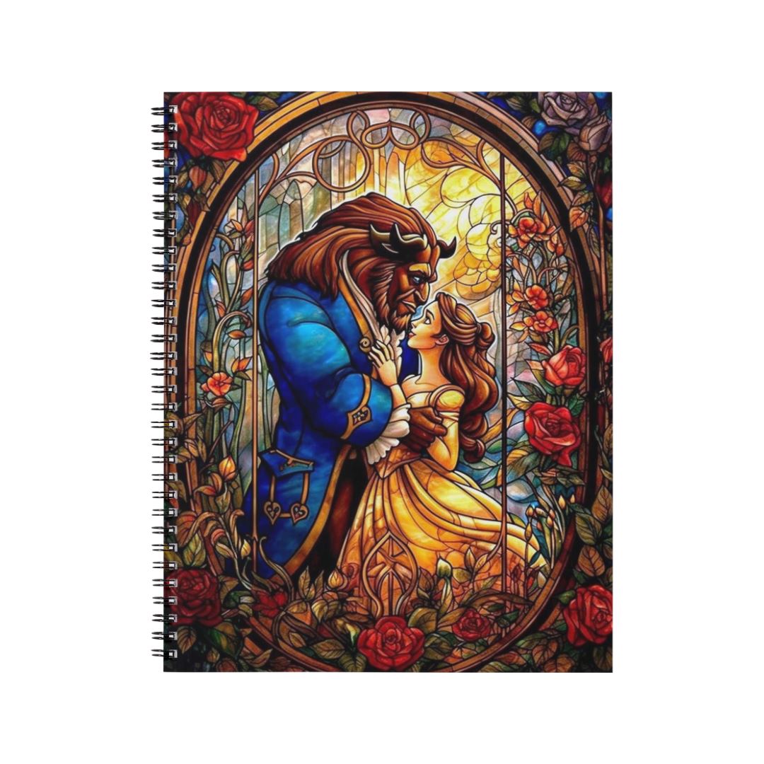 La Belle et la Bête - Carnet spirale A5 | Tatouage Carnets et bloc-notes Disney Shop | Anylem Beauty 