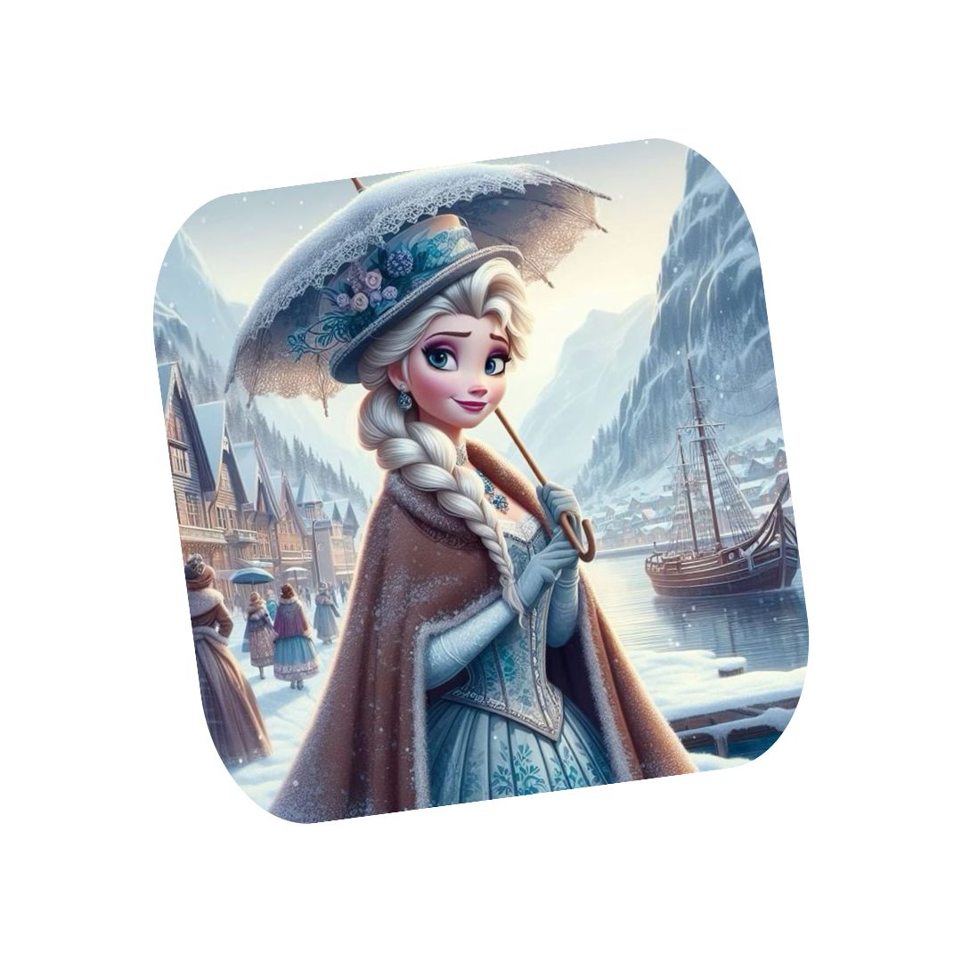 La Reine des Neiges - Dessous de verre | Années 20 Dessous de verres Disney Shop | Anylem Beauty 