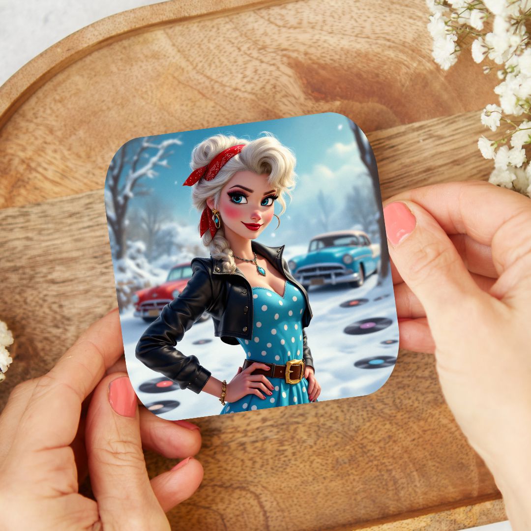 La Reine des Neiges - Dessous de verre | Rockabilly Dessous de verres Disney Shop | Anylem Beauty 