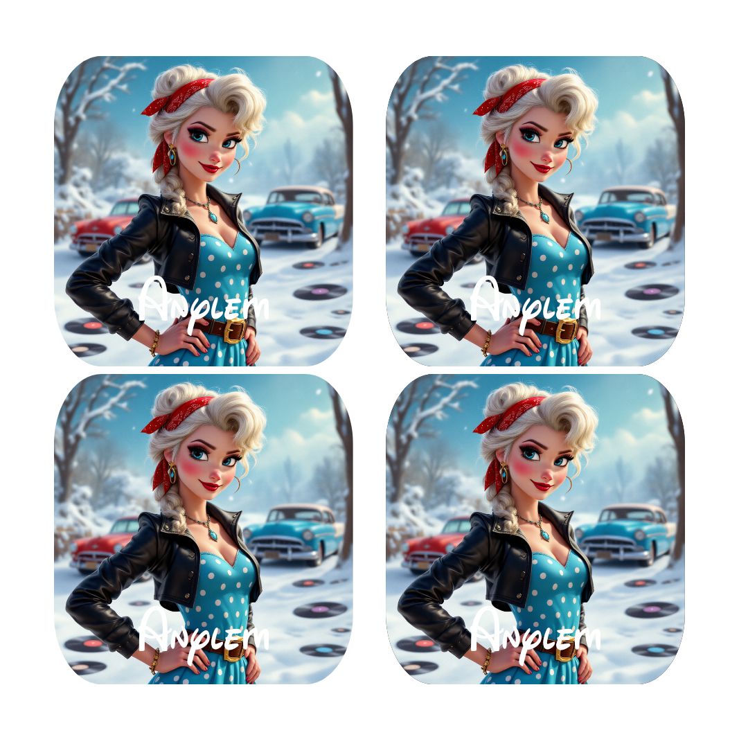 La Reine des Neiges - Dessous de verre | Rockabilly Dessous de verres Disney Shop | Anylem Beauty 