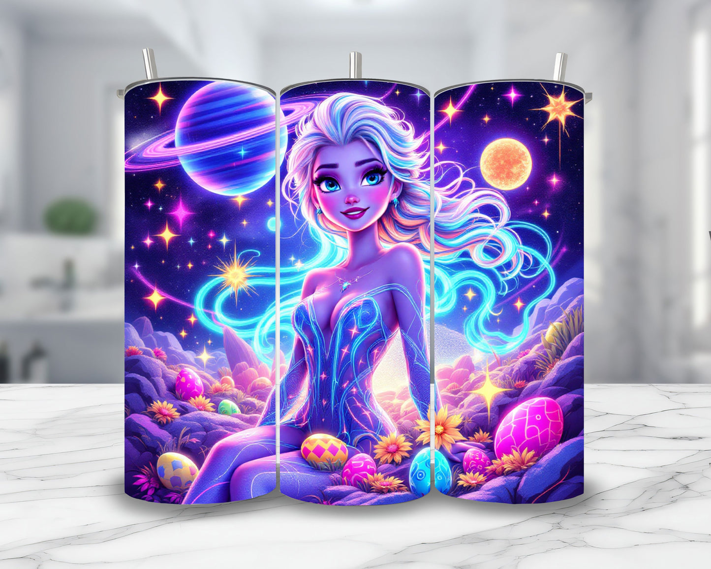 La Reine des Neiges - Thermos en acier inoxydable 600ml | Pâques Thermos inoxydable Disney Shop | Anylem Beauty 